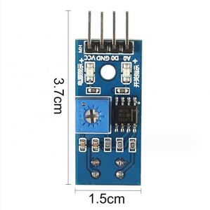 Sensor de reflexión infrarroja Módulo de evitación de obstáculos interruptor optoelectrónico TCRT5000 módulo de seguimiento de coche - Product Image 3