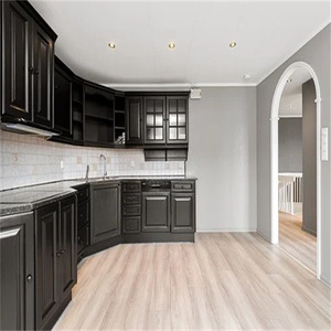 CBMmart Simple Style Design Multi-functional Modern Solid <strong>Wood</strong> with Handles Kitchen Cabinet