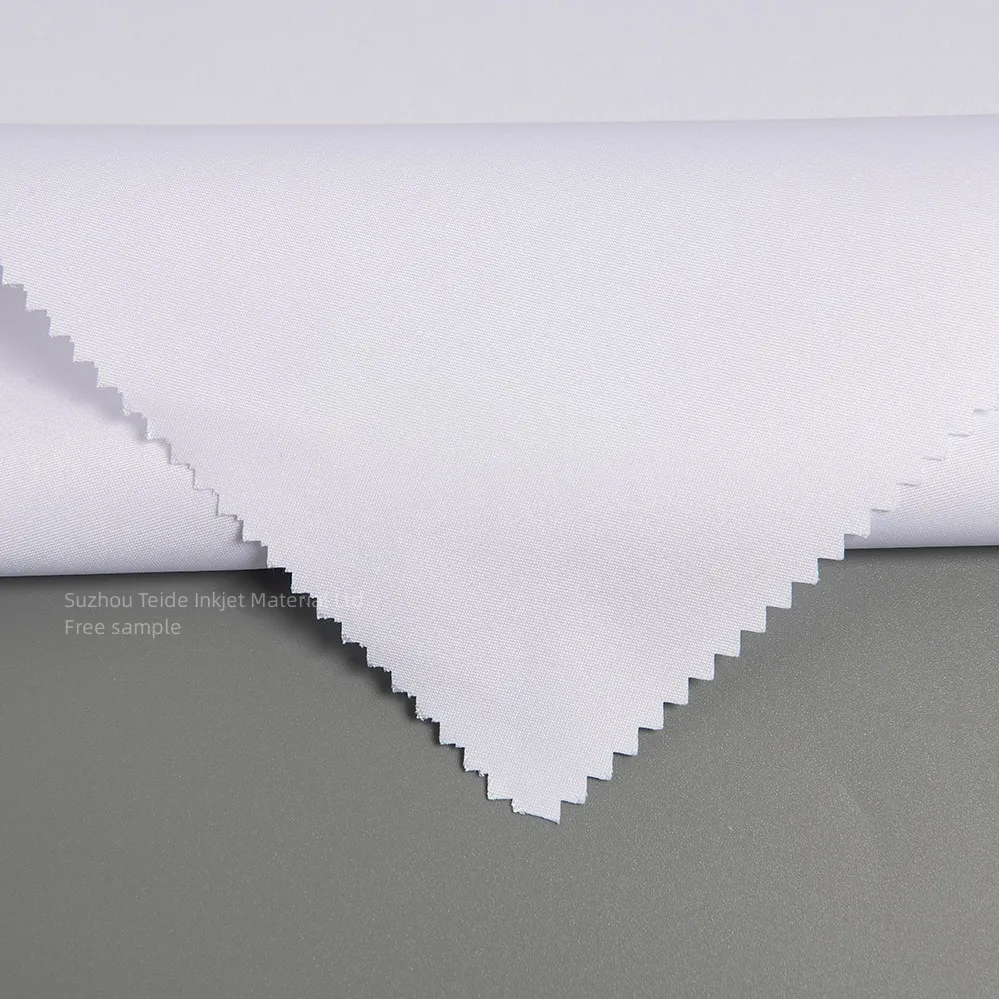 100 Polyester Warp Knit Fabric Fabric Dye Sublimation Backlit Fabric White Backlit Textile