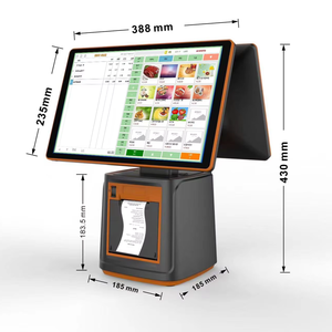 GMS Google Play Android/Windows 15,6 + 15,6 одиночный/двойной экран POS кассовый аппарат с вращающимся дисплеем NFC QR Code Reader - Product Image 2