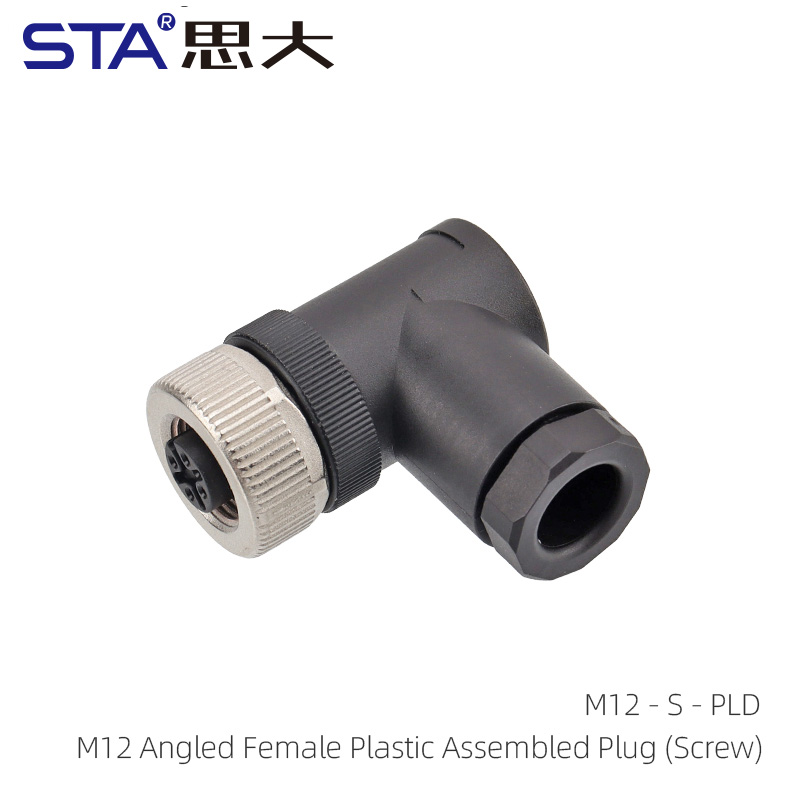 Angled Female Plastic Assembled