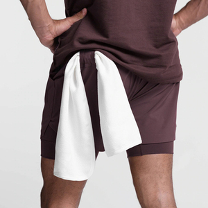 Người Đàn Ông Của Chạy Quần Short Tùy Chỉnh In 2-Trong-1 Zip Túi Train Thể Thao Thoáng Khí Thể Thao Marathon Chạy Quần Biểu Tượng Tùy Chỉnh - Product Image 3