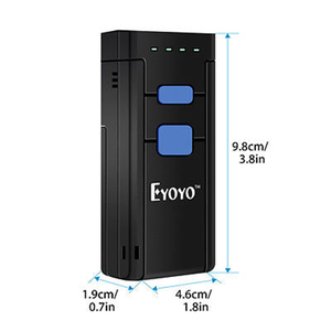 Máy quét mã vạch Mini eyoyo không dây bluetooth 2.4G Máy quét mã vạch 1D 2D không dây có dây kép với kho 16M - Product Image 6