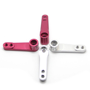OEM ODM ที่กําหนดเองทําอลูมิเนียมอัลลอยด์เซอร์โวมอเตอร์อุปกรณ์เสริม 23T 24T 25T พวงมาลัยเซอร์โวอาร์มแตรใช้งานร่วมกับ HITEC/FUTABA/JR/Savox - Product Image 6