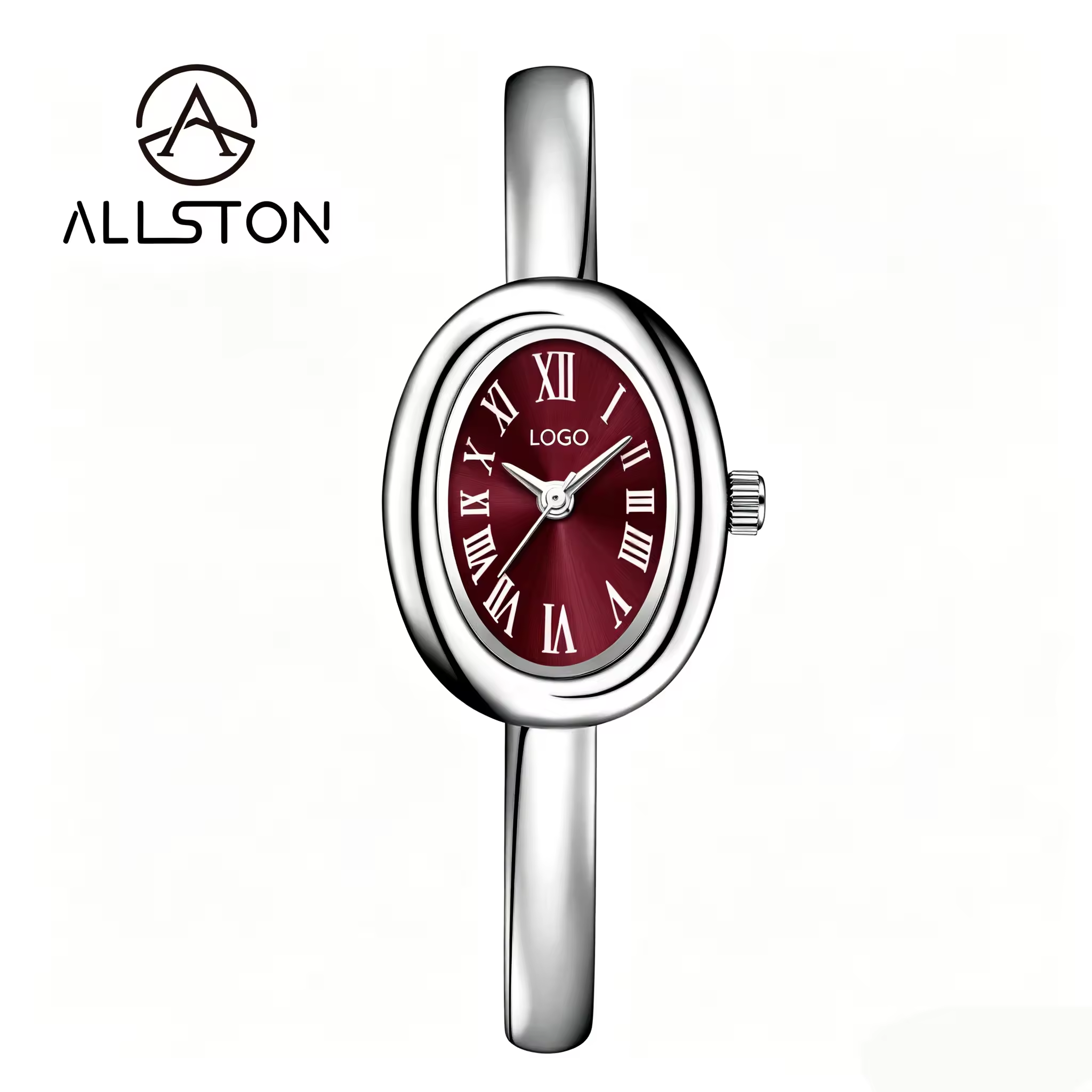 Oval Case+Wine Red Sunshine Dial 04