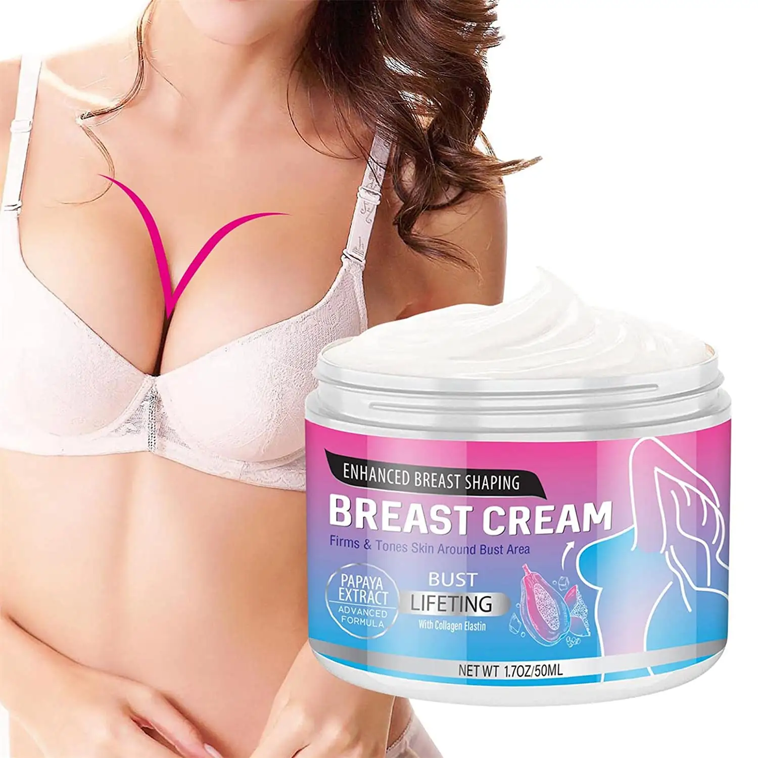 Private Label Herbal Tightening Firming Big Boobs Instant Breast Enlargement Cream Breast Enhancement Cream