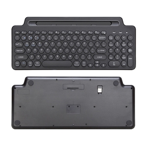 Wireless <strong>Keyboard</strong> With Card Slot Bracket Mini <strong>Computer</strong> <strong>Keyboard</strong> for Phone Tablet - Product Image 4