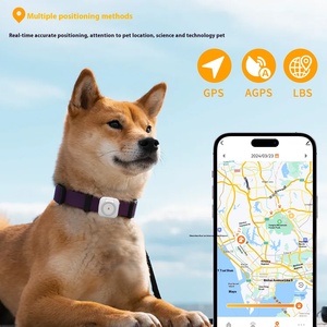 防水定位器跟踪防丢失心跳体温健康智能监控4G Simcards全球定位系统项圈宠物跟踪器