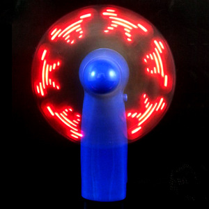 Customizable Mini Handheld LED Light up <strong>Fan</strong> <strong>Programmable</strong> <strong>Flashing</strong> <strong>Message</strong> Wind Speed Control Battery Operated Plastic Material - Product Image 5