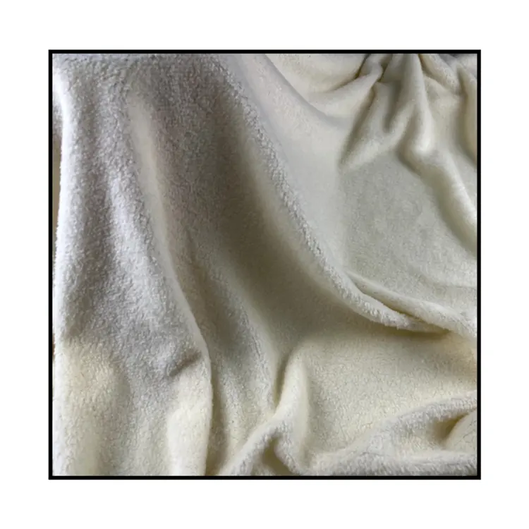 Tissu polaire de doublure en polyester doux sherpa de style tendance