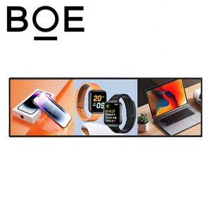 BOE 37.6 inç özel şerit LED ekran süpermarketler raf kenar streç ekran için animasyon reklam ile - Product Image 1