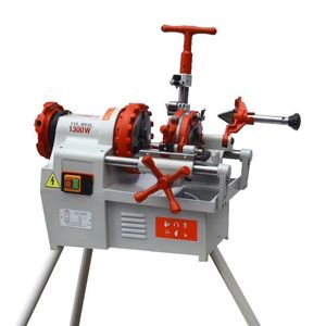 ヘビーデューティ3インチ電気GIパイプスレッディングマシン1/2 \ "-2 \" NPT BSPT自動パイプスレッディングマシン - Product Image 1