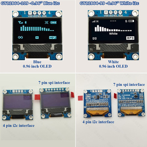 12864 Display 1.3 OLED I2C schermo blu bianco OLE Display Module 4pin PCB IIC Drive SSD1306 128x64 dot 0.96 modulo Display OLED - Product Image 3