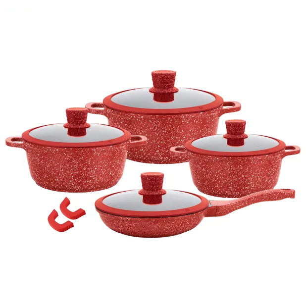 8 pcs set + ear red