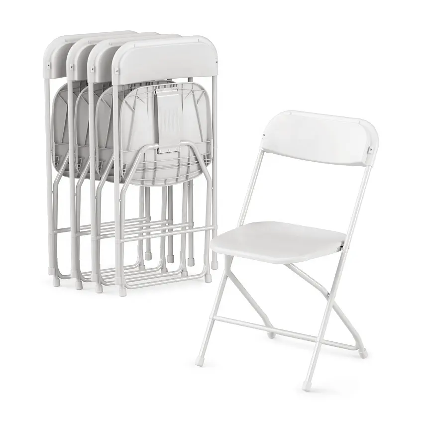 Meilleure chaise pliante blanche en plastique légère pliable d'intérieur de Garden Party extérieur populaire pour le mariage d'événements