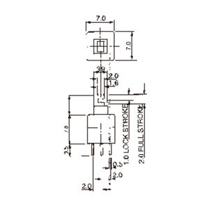 KAN-W <span class=keywords><strong>7</strong></span> 0.3A 50V torcia toneluck 6 pin micro interruttore a pulsante - Product Image 4