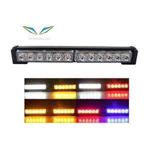 18 Inch Amber Emergency Vehicle Truck Traffic <strong>Advisor</strong> <strong>LED</strong> Warning Strobe Light Bar Yellow Hazard Flash Safety Lights - Product Image 1