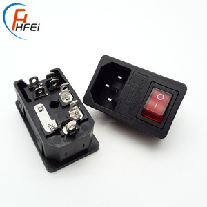 <strong>IEC</strong> C14 Ac Power <strong>Connector</strong> Socket With Fuse and Switch for Industrial Machine Male Adapter <strong>Connector</strong> - Product Image 3