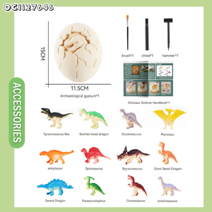 Hazine kazma oyunları 12 adet koleksiyon simülasyon gerçekçi Pvc dinozor arkeoloji çocuklar kiti kök taş kazmak oyuncaklar satılık - Product Image 6