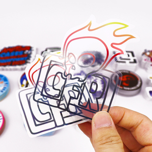 Ücretsiz geçirmez UV hava koşullarına dayanıklı çatlak kabuğu kendinden yapışkanlı dayanıklı mat PVC vinil kalıp kesim Sticker baskı logosu özel çıkartmalar