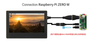 Raspberry Pi Módulo de panel de pantalla HD de 7 pulgadas Controlador 1024x600 IPS Capacitiva USB Táctil Tipo TFT