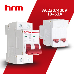 Hrm marka minyatür devre kesici RAM8-63 6kA 230V 400V AC 2 kutuplu aşırı yük koruma anahtarı C45 - Product Image 1
