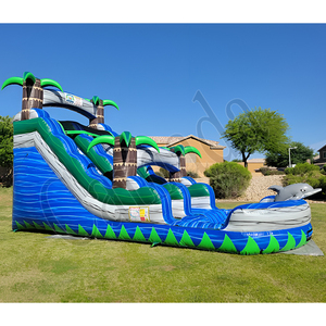 <strong>Nip</strong> <strong>slip</strong> on a Water Slide Kids <strong>and</strong> Adults Commercial Grade 0.55mm Blow up Water Slide Water Slide Inflatable - Product Image 2