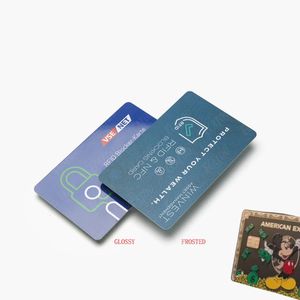 用于非接触式金属信用卡的定制打印RFID阻挡卡/NFC阻挡卡保护器