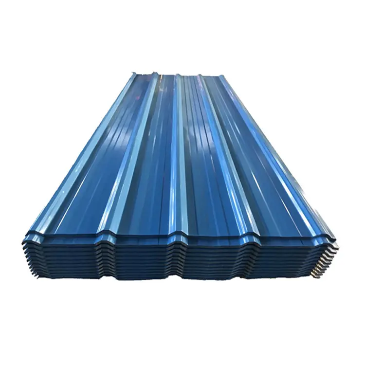 Farbbeschichtete 28 g 5 mm gewelltes Metall-Dachdach Stahlblech für den Bau