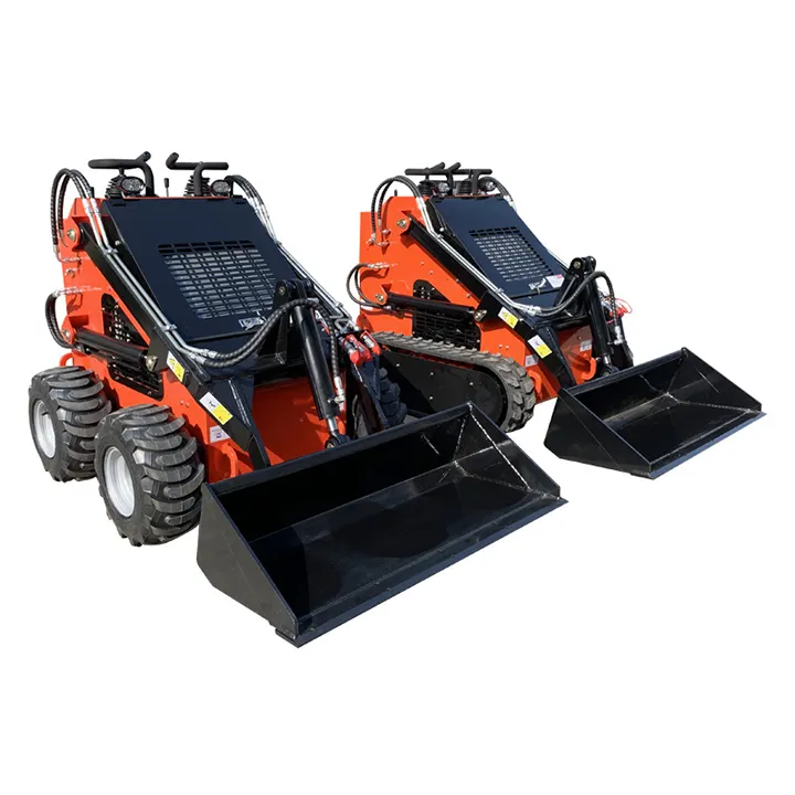 Rcm Goedkope Mini Skid Stuur Lader Te Koop Elektrische Mini Skid Stuur Loader Bron Met Rupsbanden