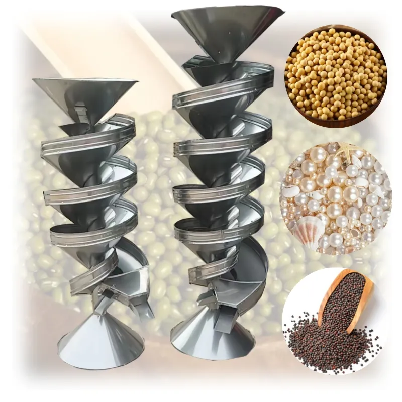 Small Soybean Grain Separator Stainless Steel Spiral Round red bean Sorting Machine for Beans