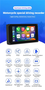 Vsysto CS5 Pro หน้าจอแบบไร้สาย1080P หน้าจอสัมผัสขนาด5นิ้วและ TPMS - Product Image 4