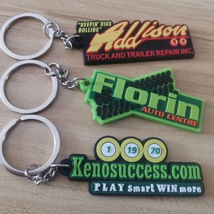 Wholesale Cheap Customized Pvc Rubber Keychain With Logo 2D /3D Soft PVC Keychains Custom Logo for Promotion <strong>Gifts</strong> - Product Image 2