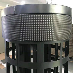 Schermo di visualizzazione a Led flessibile curvo a colonna cilindrica con modulo Led morbido P1.8 P2 P2.5 P3 P4 - Product Image 3
