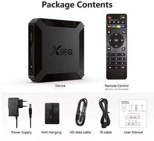 חדש x96q אנדרואיד תיבת טלוויזיה 4k hd לוט allwinner hd 3d 2gb 16GB 2.4g wifi חכם הזרמת טלוויזיה תיבת מוגדר - Product Image 3