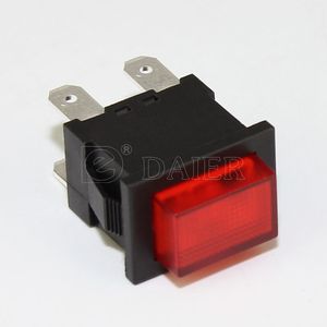 Hochwertige Kunststoff-Drucktasten schalter EIN-AUS-Schalter Hoch knopf 4-poliger quadratischer Druckknopf schalter mit 220-V-LED - Product Image 3