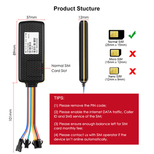 MiCODUS GLONASS-dispositivo de seguimiento de coche 4G, dispositivo con aplicación de monitoreo de velocidad, localizador de vehículo SOS, parada de motor, rastreador de coche, GPS, antirrobo - Product Image 2