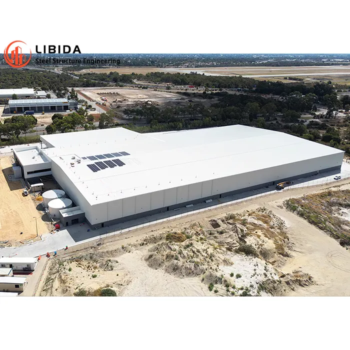 Prefab Steel Structure Building Pré-fabricados Armazém/Oficina/Aeronaves Hangar/Escritório Construção Construção Construção