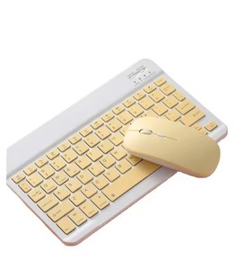 Ratón de oficina BT inalámbrico portátil y Mini teclado de bambú recargable RGB/LED con eje Cherry para aplicación de computadora portátil - Product Image 2