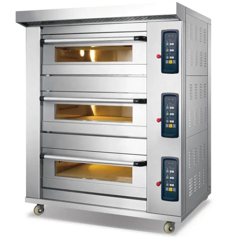 Cuisine commerciale intégrée four à gaz boulangerie Machine équipement four de cuisson pain gâteau pont four à vendre