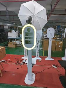 DSLR standında Oval Photobooth kabuk yazıcı iPad için yüksek parlaklık LED halka ışık SLR kameralar için uyumlu - Product Image 2