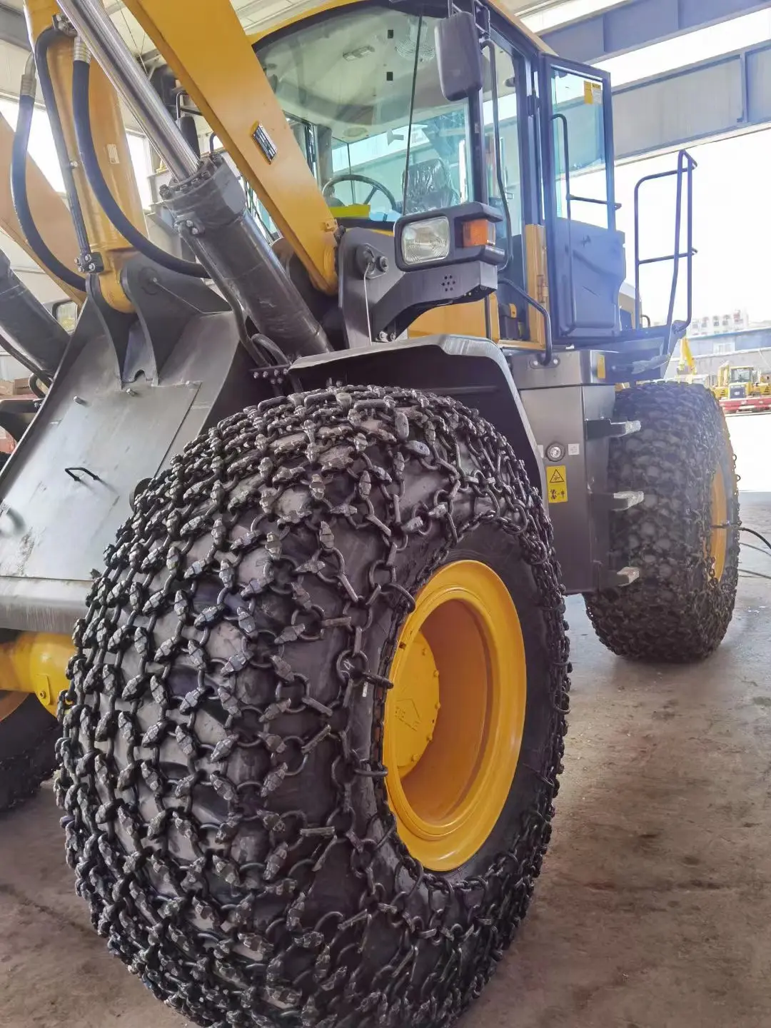 Chaîne de protection des pneus de pièces de machines de construction nouvel état personnalisé