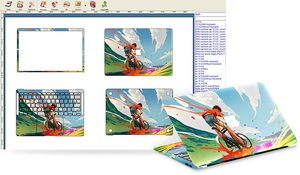 Anında cilt önizleme yazılımı: süblimasyon efektleri ve şablon kütüphanesi ile iPhone kılıfları/PS4/dizüstü bilgisayarlar için tasarım etiketleri - Product Image 5