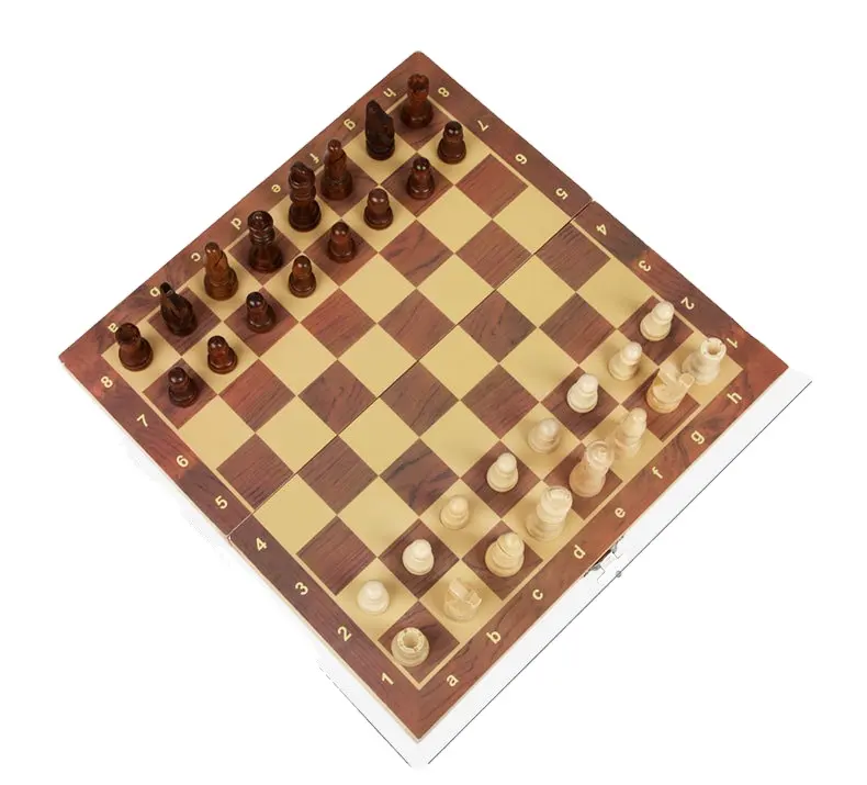 24ma — ensemble d'échecs de spectacle professionnel, fait à la main avec étui en bois sculpté à la main et boîte de rangement pour magasin toutes les pièces