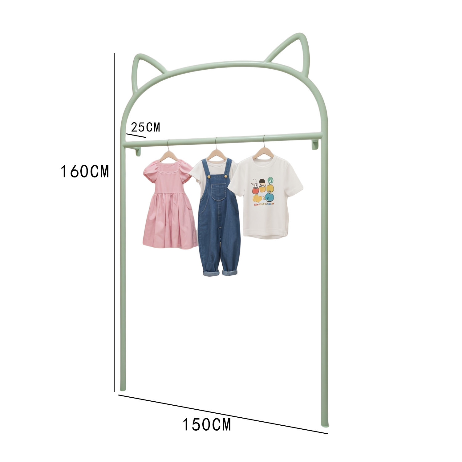Verde, L:150cm*P:25cm*A:160cm