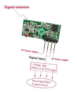 433 Mhz 315MHZ RF Wireless modulo trasmettitore e ricevitore Kit DC 5V 315 modulo Wireless 433 Mhz - Product Image 5