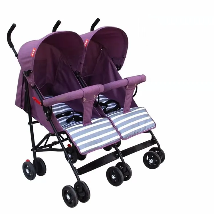 Schlussverkauf Doppelsitz-Babywagen hochwertiger Zwillings-Babywagen