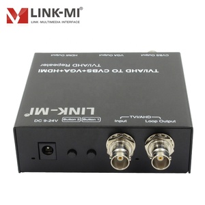 AHD to <strong>HDMI</strong> Converter TVI <strong>INPUT</strong> CVBS+AV+VGA <strong>Output</strong> Repeater Support Convert up to 300m Over Coaxial Cable Multi-Level Cascade