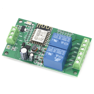 Módulo de Relé de 2 Canales, Placa de Desarrollo Inalámbrica para Arduino Smart Home, ESP8266, WiFi, CA, 250V/CC, 30V, 2 Canales