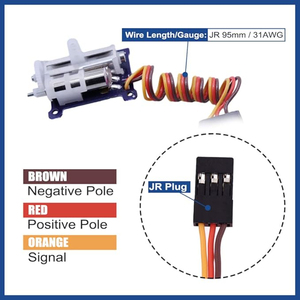 RC Micro - 2PCS Upgrade 9mm 1,5g digitales kernloses Servo für Mini flugzeuge (JR-linke Seite) - Product Image 6